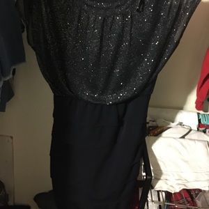 A pretty black and dark blur dress